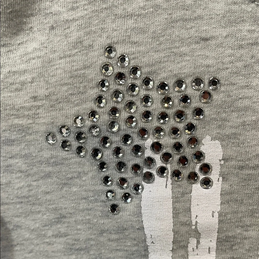 Justice Gray Tee with Pink and Black Accents